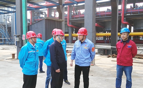 王大真到松滋肥業(yè)、楚星公司、新材料公司和股份公司現(xiàn)場調(diào)研(圖2)