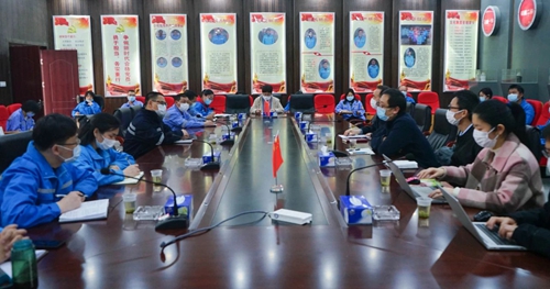 周金平、張濤一行到松滋肥業駐點推進信息化工作