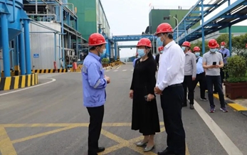 湖北省稅務(wù)局黨委委員、副局長(zhǎng)何小平一行到楚星公司現(xiàn)場(chǎng)調(diào)研